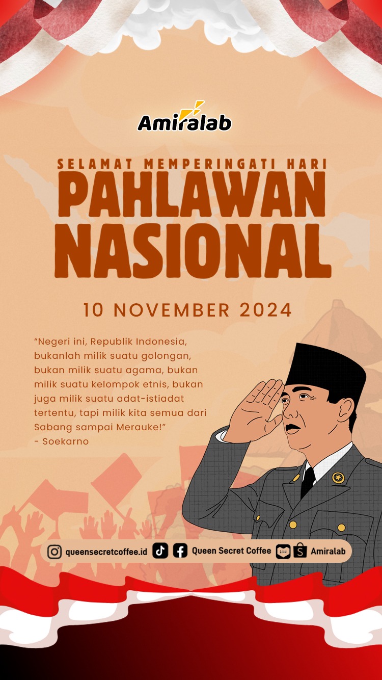 Selamat Hari Pahlawan Nasional !